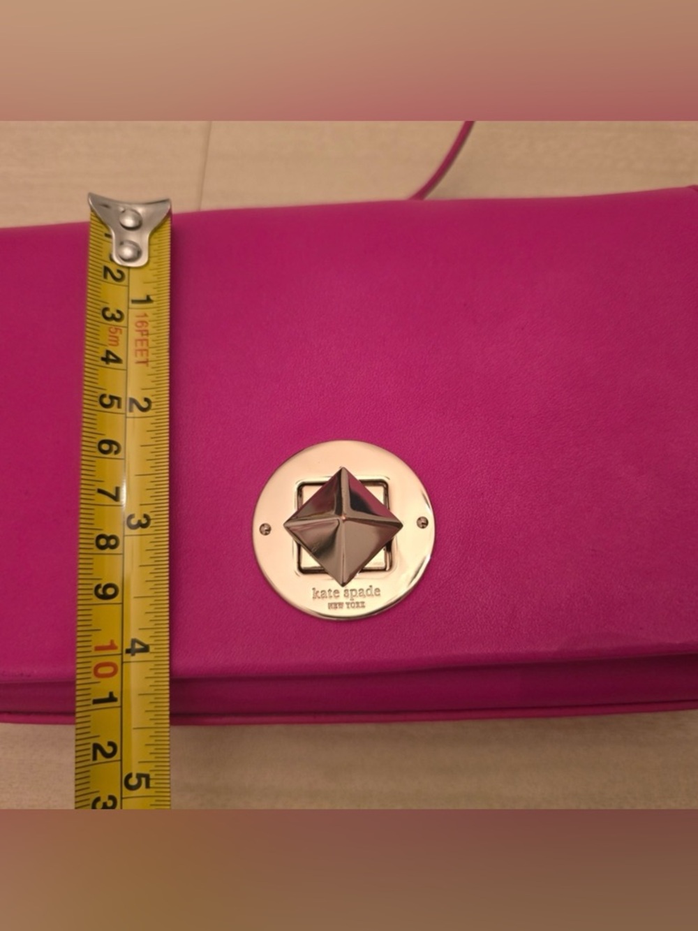 Kate Spade Newbury Lane Sally Twist Lock Stroybook Crossbody Pink Leather EUC - Picture 11 of 12